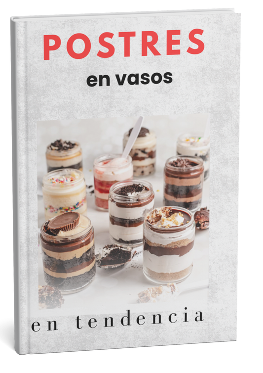 Taller (Manual+videos) paso a paso para realizar tus postres en vaso+ Bonos de REGALO!!